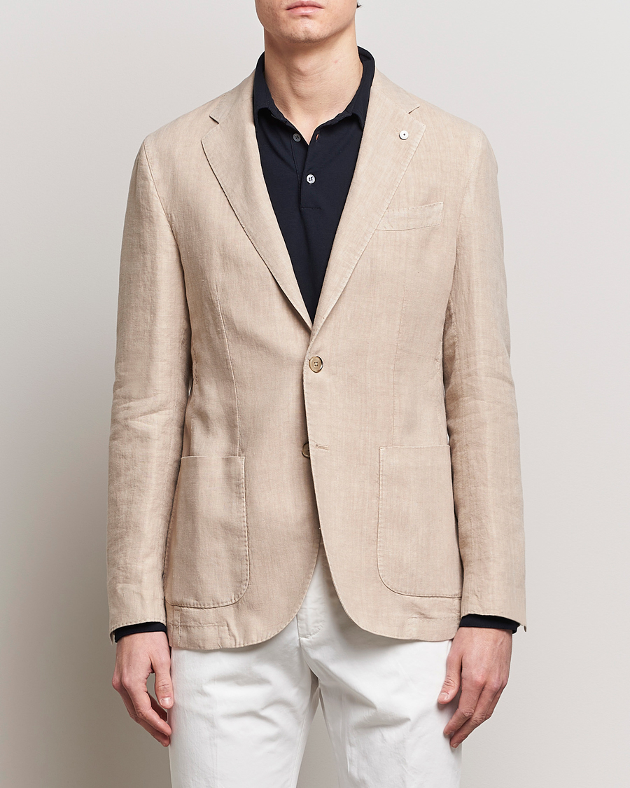 Uomini | Blazers | L.B.M. 1911 | Jack Regular Fit Linen Blazer Sand