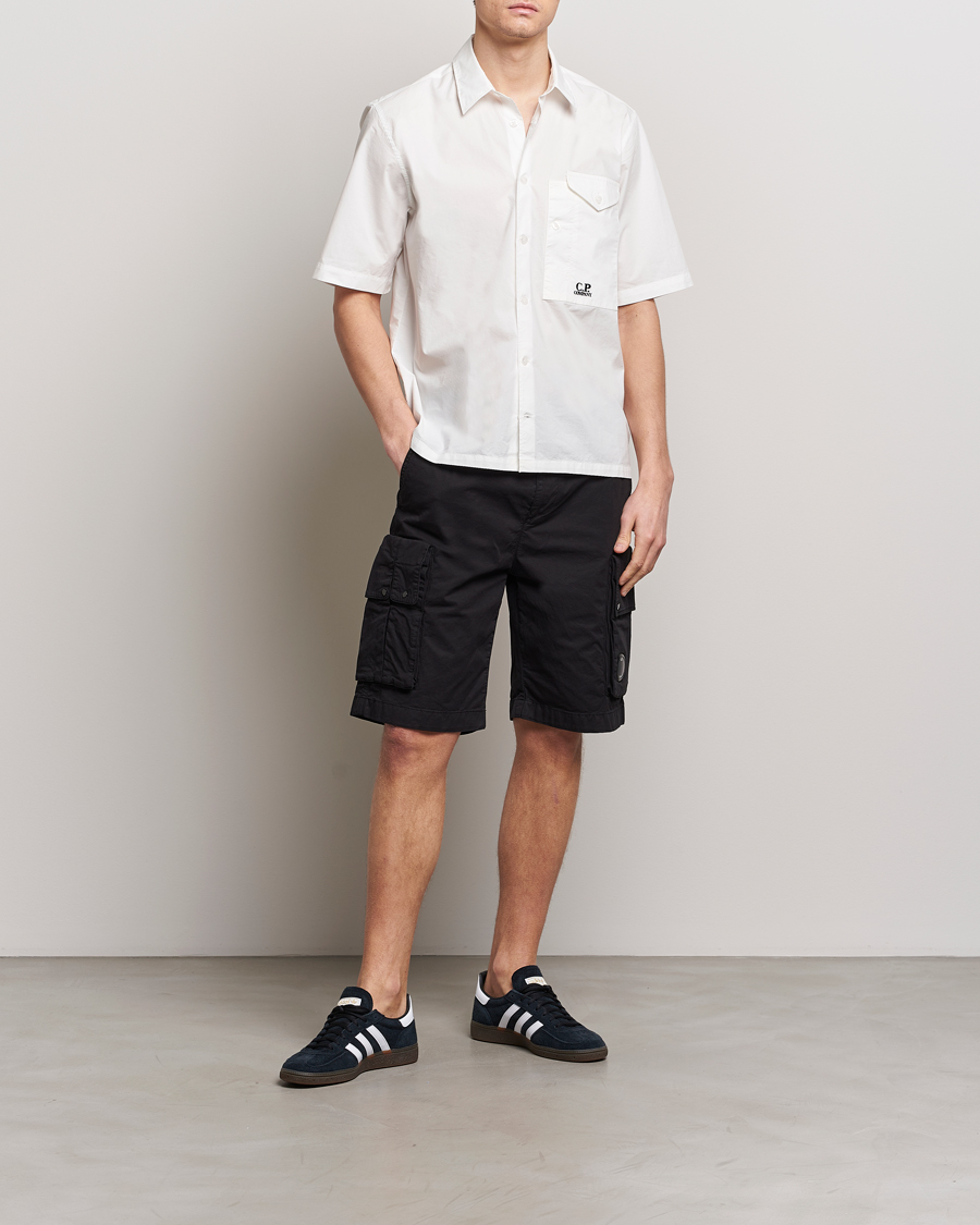 Uomini | Pantaloncini | C.P. Company | Twill Stretch Cargo Shorts Black