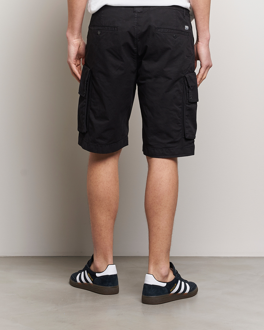 Uomini | Pantaloncini | C.P. Company | Twill Stretch Cargo Shorts Black