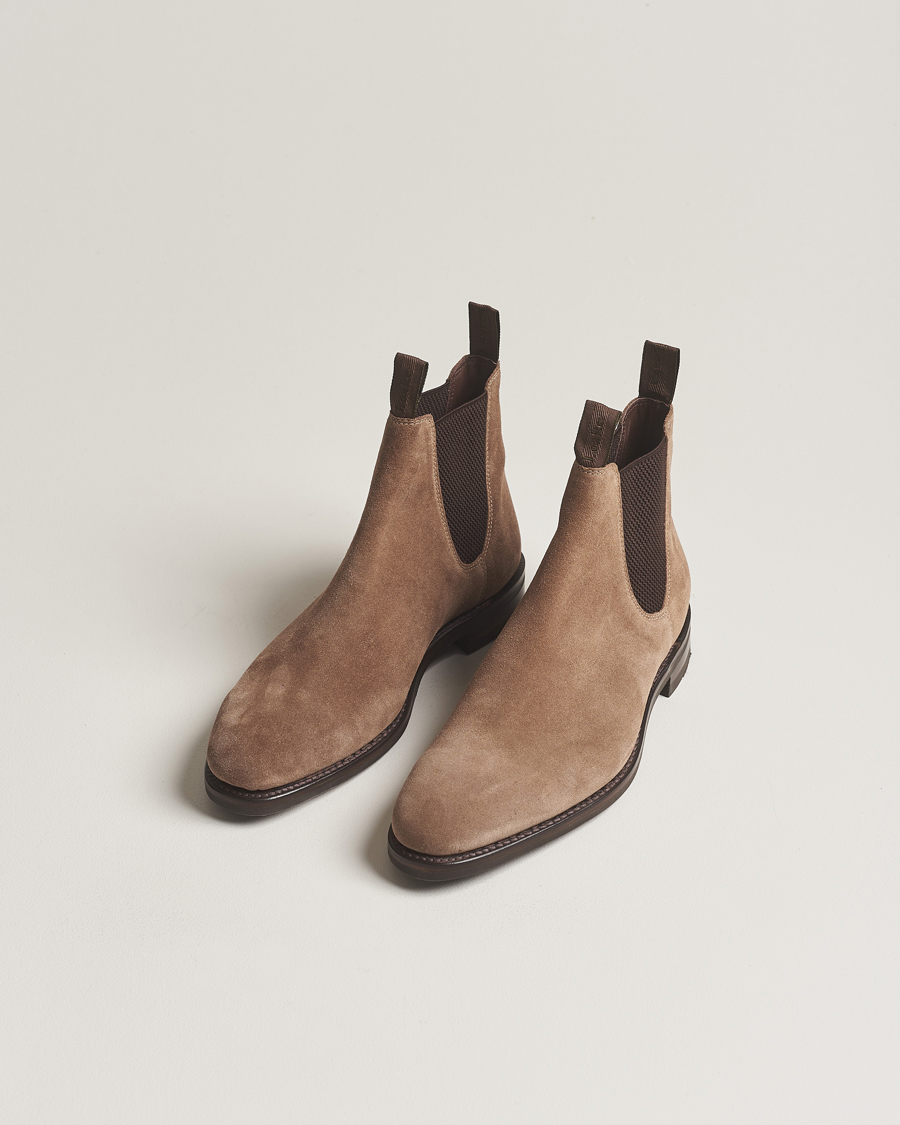 Uomini | Scarpe scamosciate | Loake 1880 | Emsworth Chelsea Boot Flint Suede