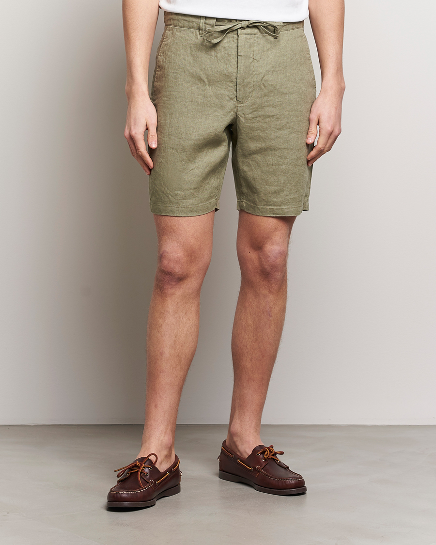 Uomini | 40% di sconto | GANT | Relaxed Linen Drawstring Shorts Dried Clay