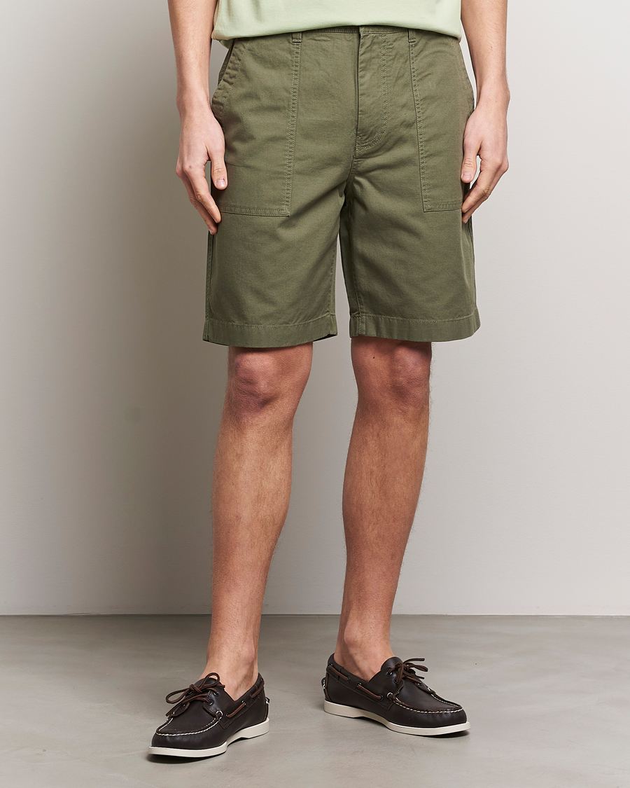 Uomini |  | GANT | Cotton/Linen Shorts Four Leaf Clover