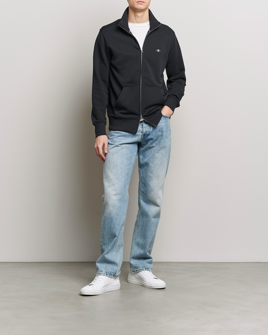 Uomini | Maglieria | GANT | Original Full Zip Black
