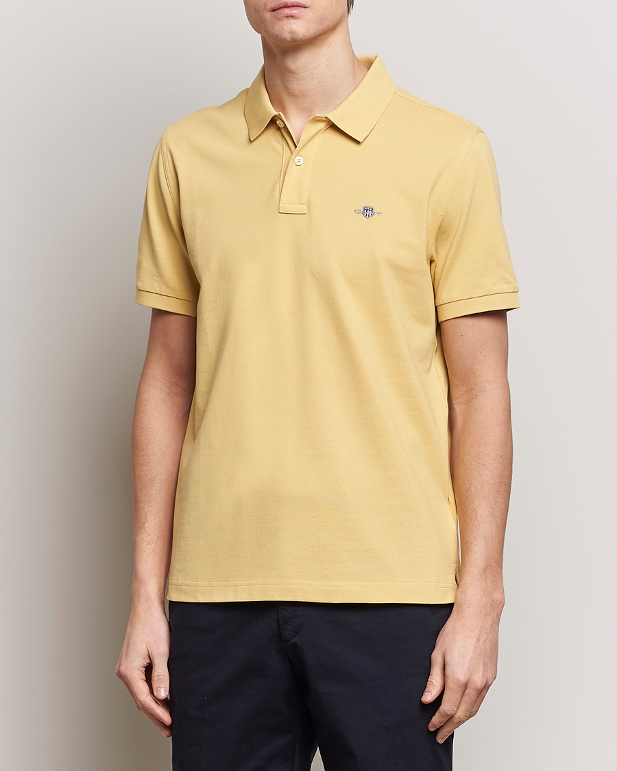 Uomini | Polo | GANT | The Original Polo Dusty Yellow