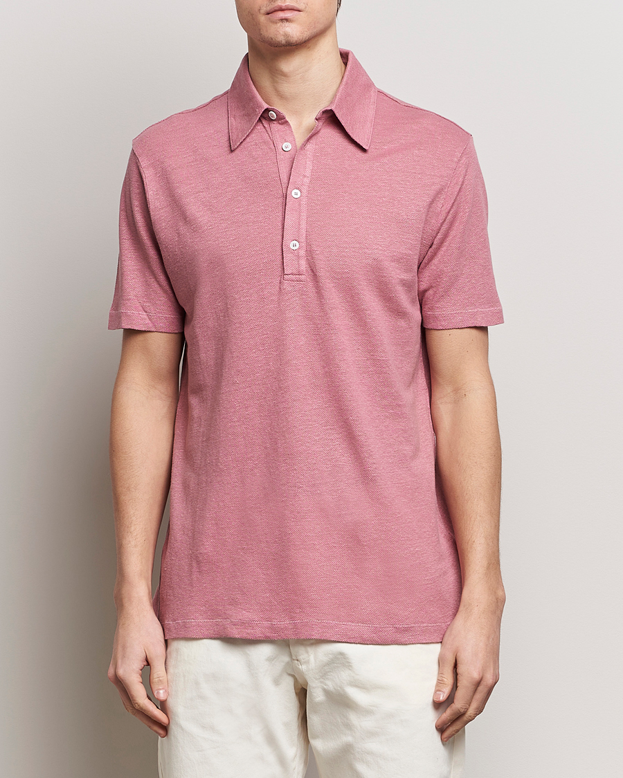 Uomini | Abbigliamento in saldo | Paul Smith | Linen Polo Pink