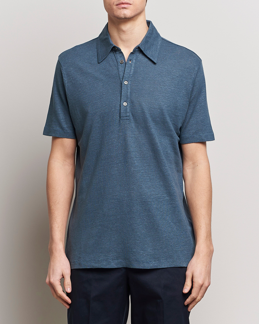 Uomini |  | Paul Smith | Linen Polo Blue