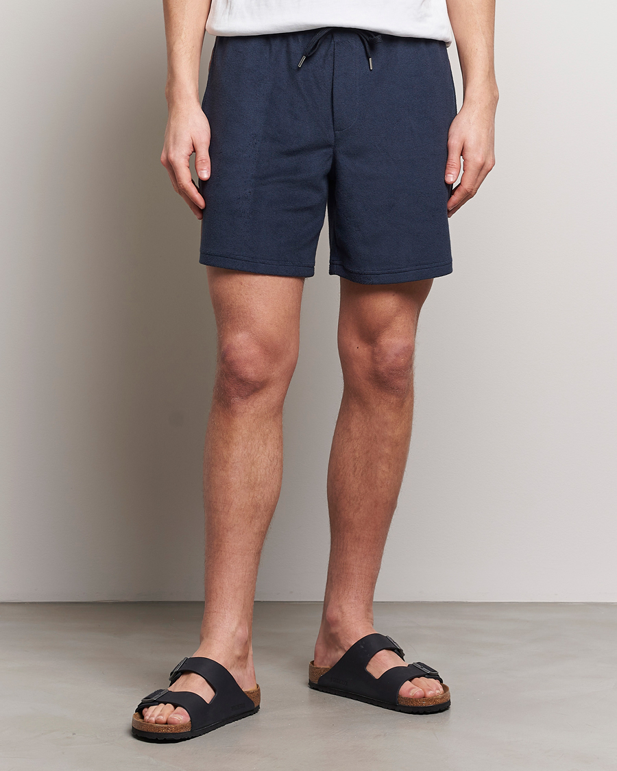 Uomini | Pantaloncini | Paul Smith | Stripe Towelling Shorts Navy