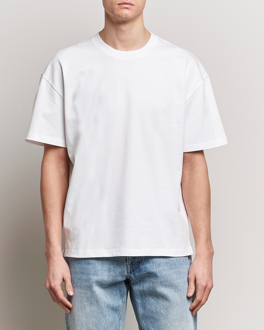 Uomini |  | Bread & Boxers | Textured Heavy Crew Neck T-Shirt White