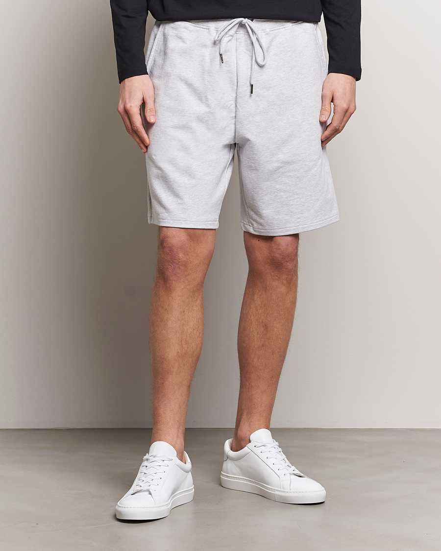 Uomini | Bread & Boxers | Bread & Boxers | Loungewear Shorts Light Grey Melange