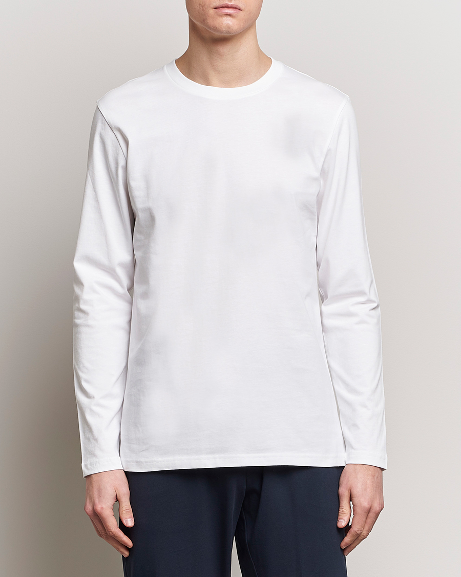 Uomini | Bread & Boxers | Bread & Boxers | Long Sleeve T-Shirt White