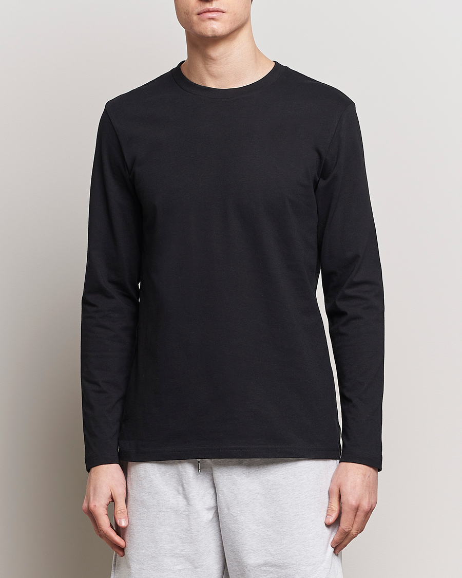 Uomini | Magliette nere | Bread & Boxers | Long Sleeve T-Shirt Black