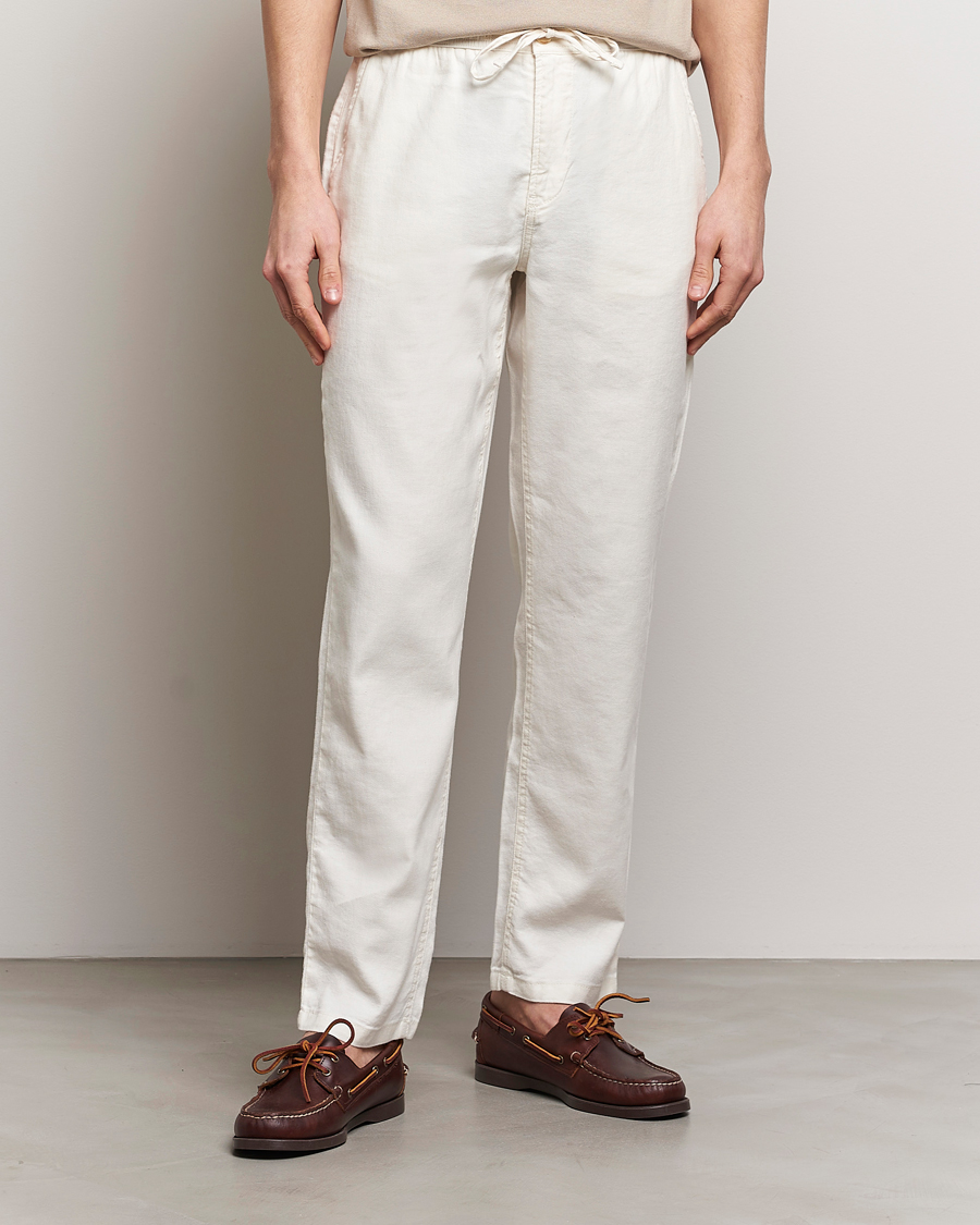 Uomini |  | Morris | Fenix Linen Slacks Off White