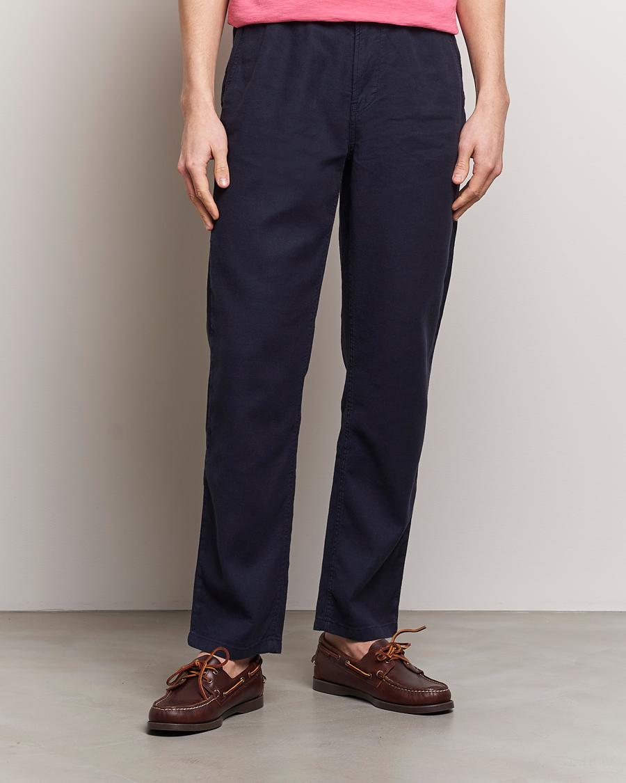 Uomini |  | Morris | Fenix Linen Slacks Blue