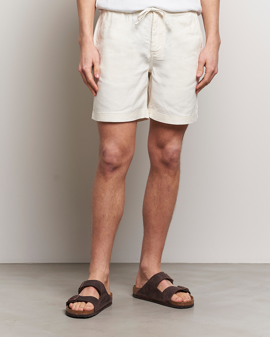 Uomini |  | Morris | Fenix Linen Shorts Off White