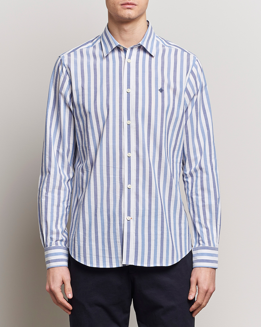 Uomini |  | Morris | Summer Stripe Shirt Blue