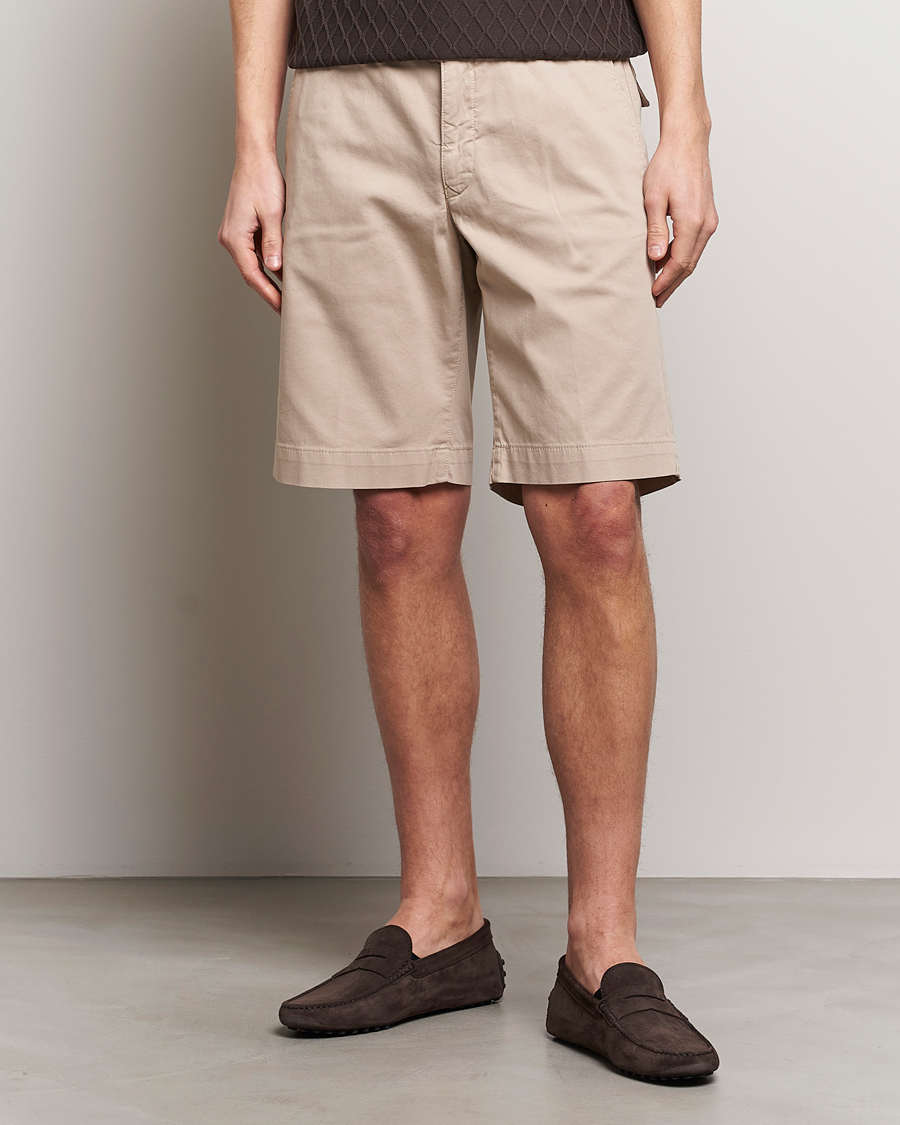 Uomini | 60% di sconto | Oscar Jacobson | Teodor Cotton Shorts Beige