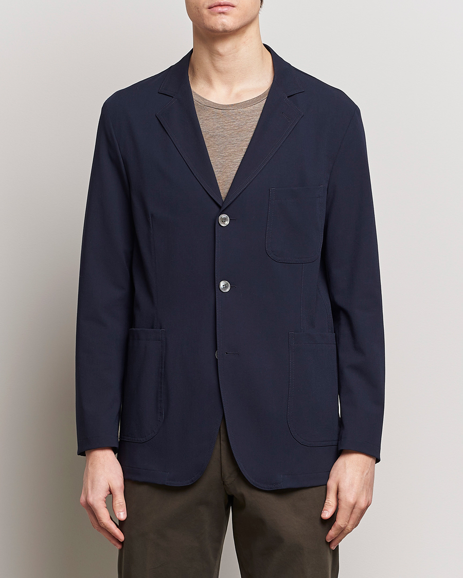 Uomini | Offerta stagionale | Oscar Jacobson | Faber Stretch Blazer Navy