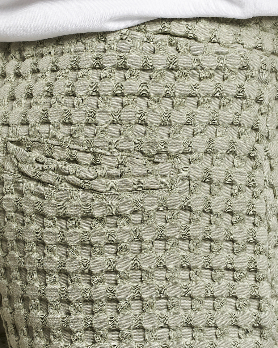 Uomini | Pantaloncini | OAS | Porto Waffle Shorts Dusty Green