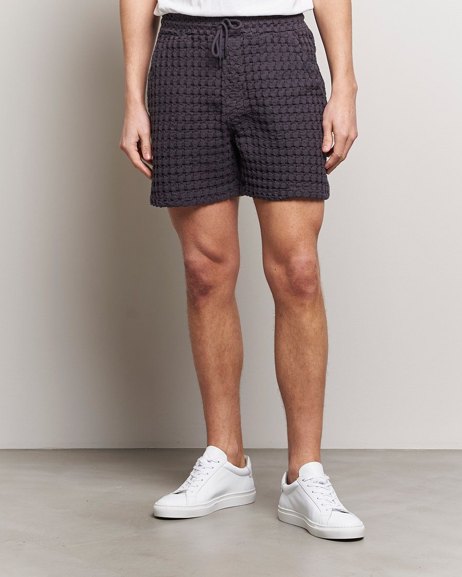 Uomini | OAS | OAS | Porto Waffle Shorts Nearly Black