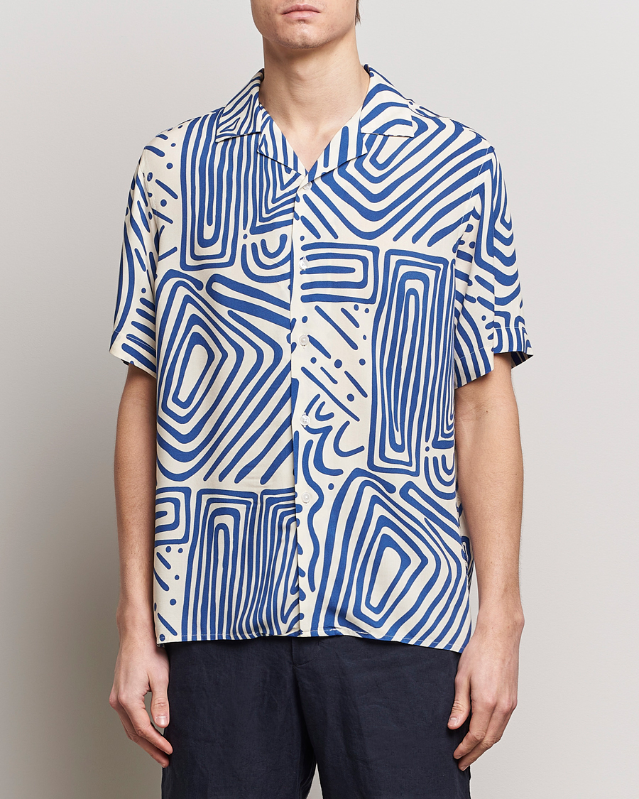 Uomini | Camicie | OAS | Viscose Resort Short Sleeve Shirt Eldovado