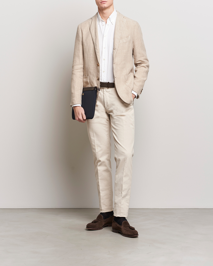 Uomini | Blazers | Boglioli | K Jacket Linen Blazer Light Beige