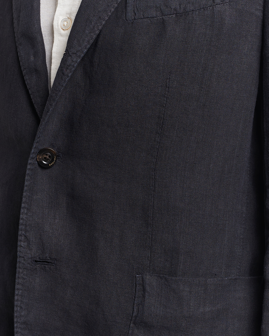 Uomini | Abiti | Boglioli | K Jacket Linen Suit Navy