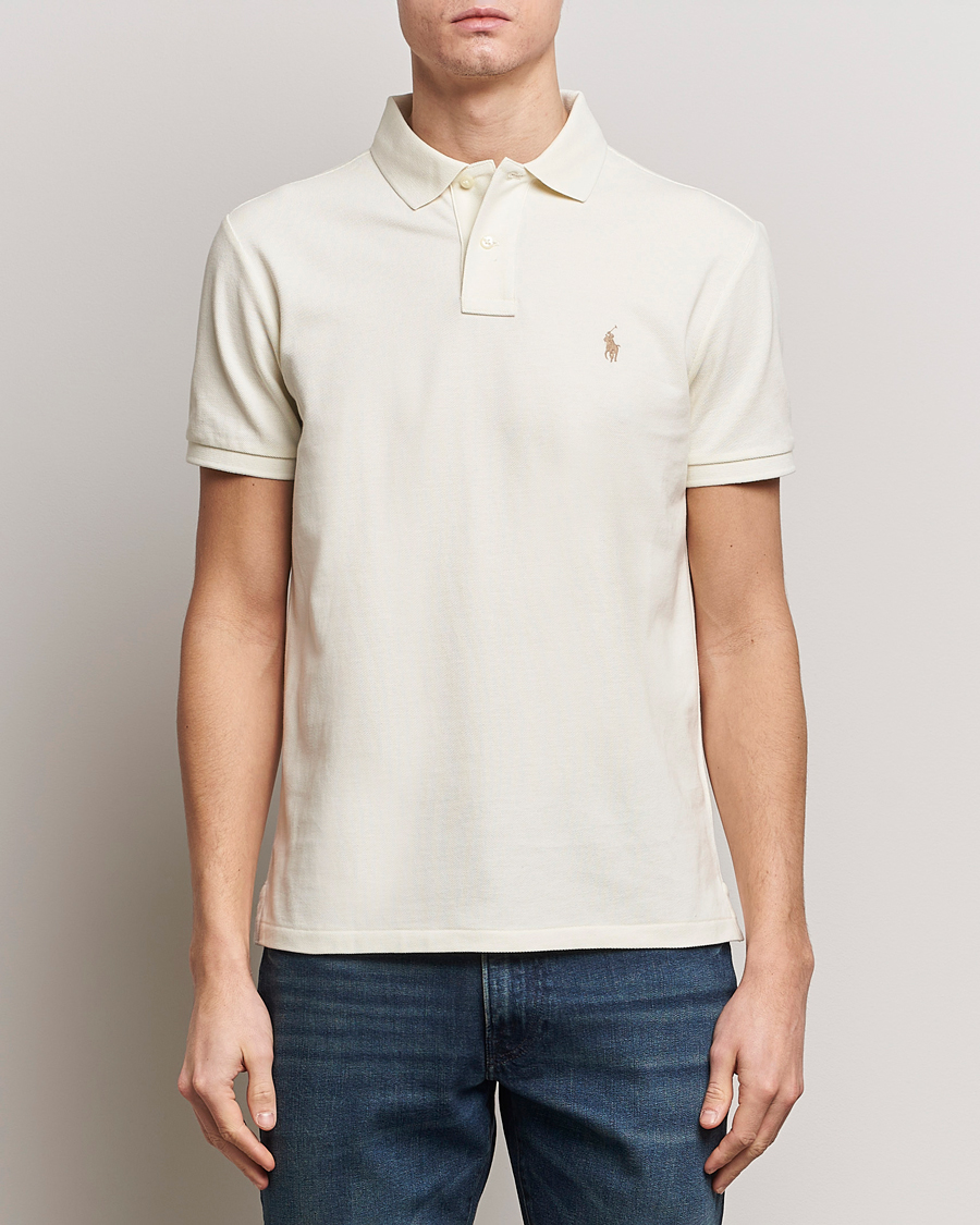 Uomini | Vendita | Polo Ralph Lauren | Custom Slim Fit Polo Parchment Cream