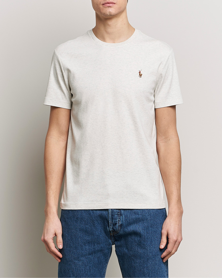 Uomini | T-shirt | Polo Ralph Lauren | Luxury Pima Cotton Crew Neck T-Shirt State Heather