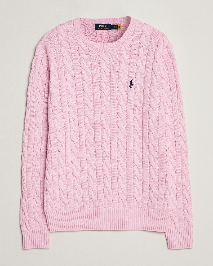 Uomini | Maglieria | Polo Ralph Lauren | Cotton Cable Pullover Carmel Pink
