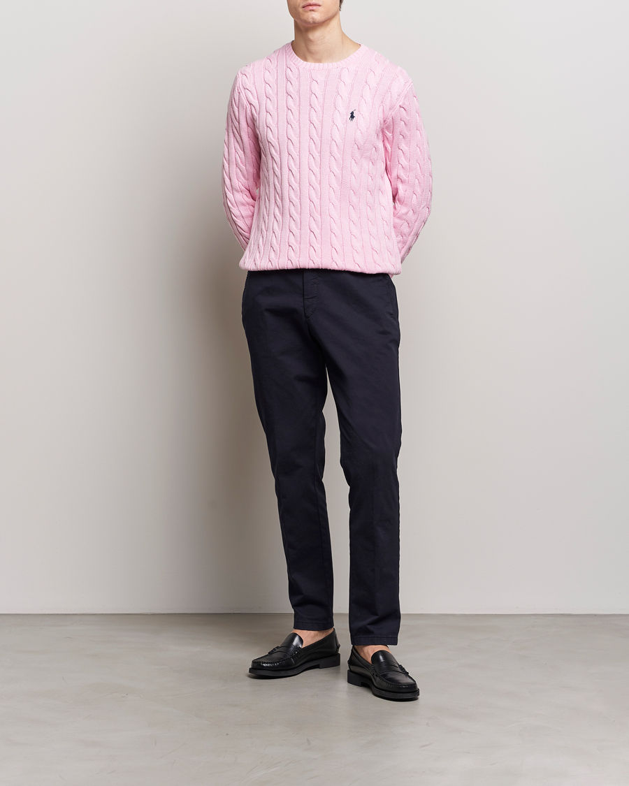 Uomini | Maglieria | Polo Ralph Lauren | Cotton Cable Pullover Carmel Pink