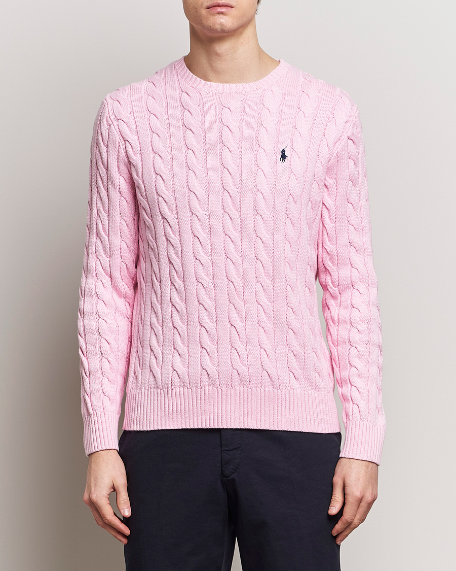 Uomini | Maglieria | Polo Ralph Lauren | Cotton Cable Pullover Carmel Pink