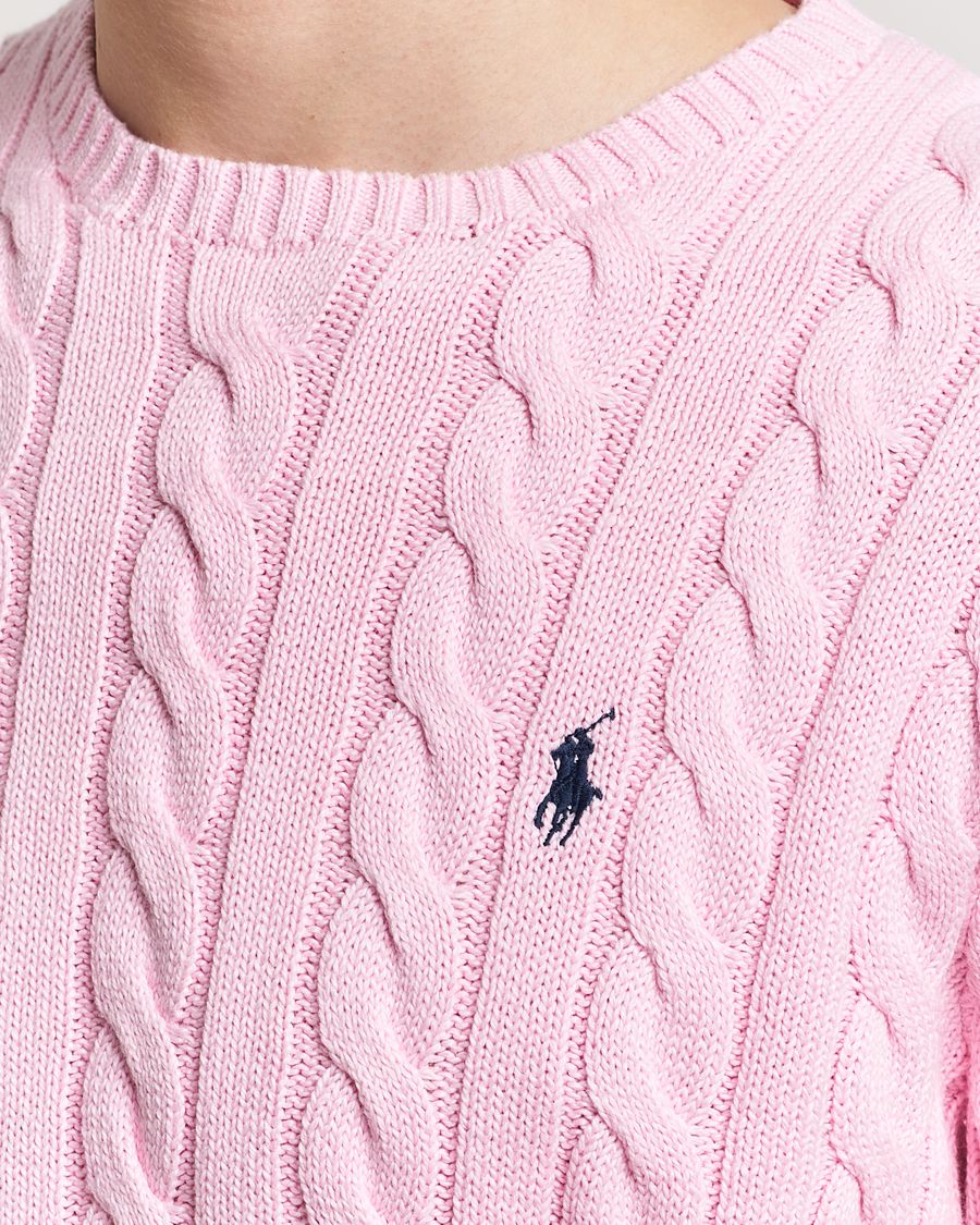Uomini | Maglieria | Polo Ralph Lauren | Cotton Cable Pullover Carmel Pink
