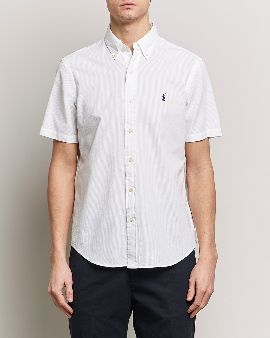 Uomini |  | Polo Ralph Lauren | Seersucker Short Sleeve Shirt White