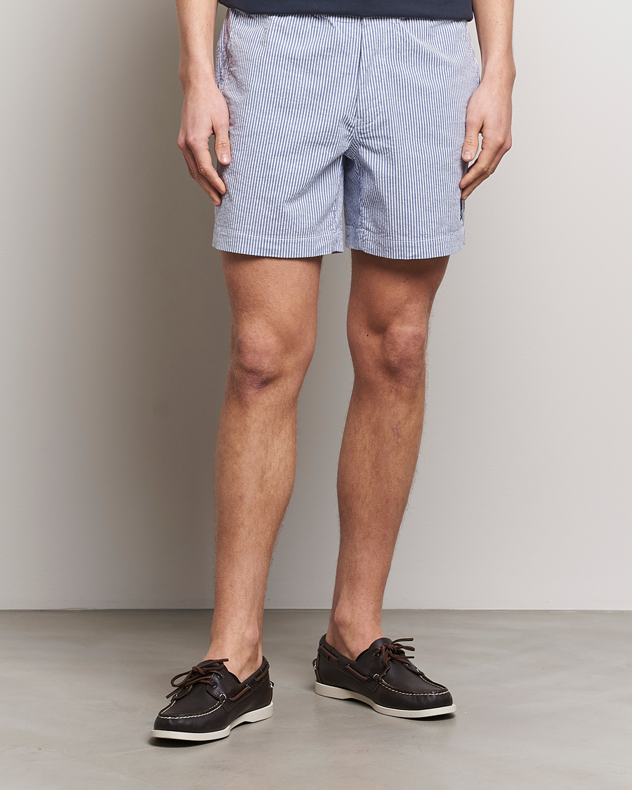 Uomini | Pantaloncini con coulisse | Polo Ralph Lauren | Prepster Seersucker Shorts Blue