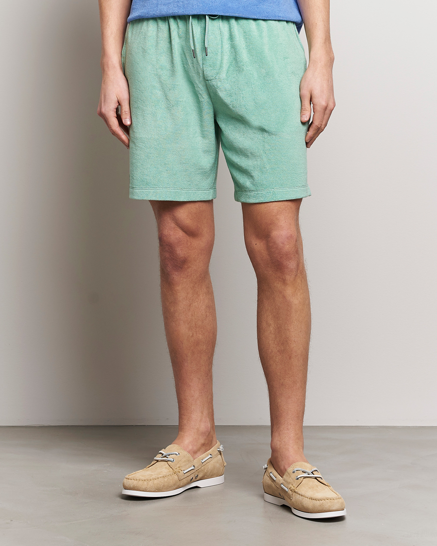 Uomini |  | Polo Ralph Lauren | Cotton Terry Drawstring Shorts Celadon