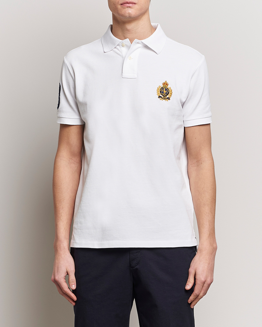 Uomini |  | Polo Ralph Lauren | Custom Slim Fit Match Club Polo White