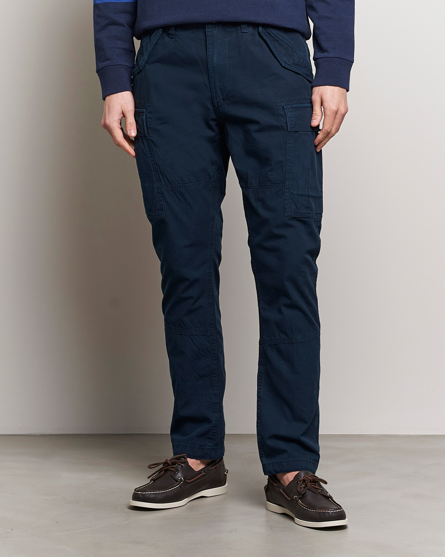 Uomini |  | Polo Ralph Lauren | Slub Canvas Cargo Pants Aviator Navy