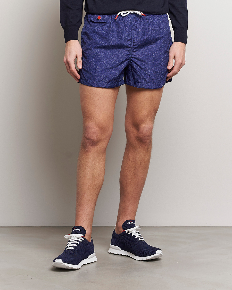 Uomini | 60% di sconto | Kiton | Nylon Swim Shorts Navy