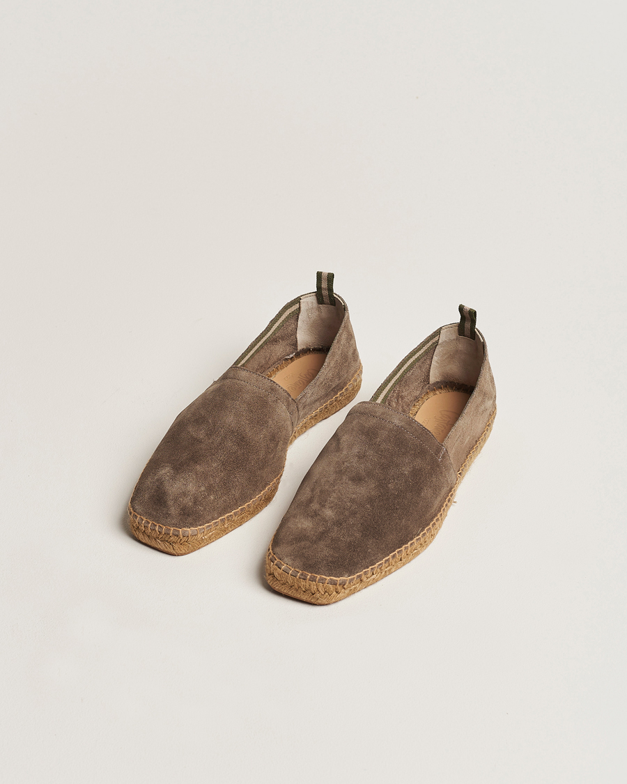 Uomini |  | Castañer | Pablo Casual Suede Espadrilles Topo