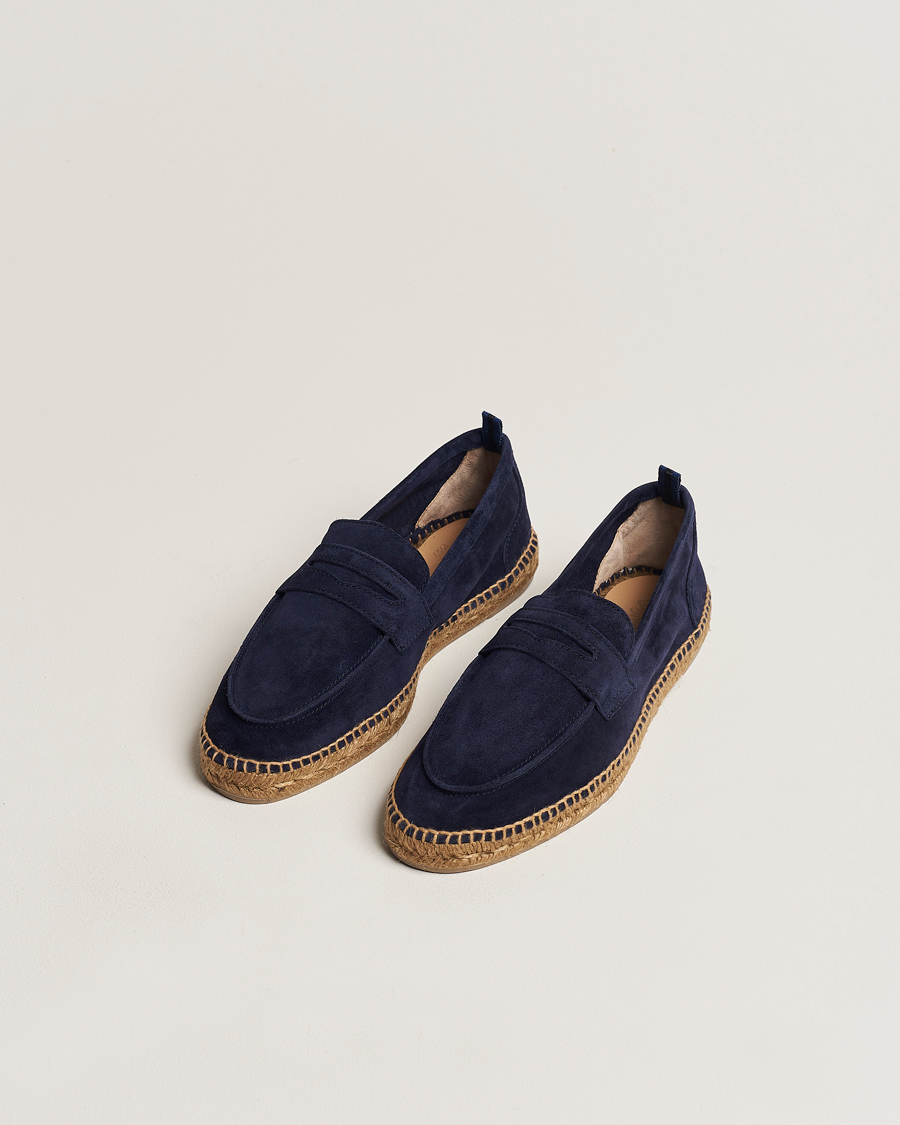 Uomini | Castañer | Castañer | Nacho Casual Suede Loafers Azul Oscuro