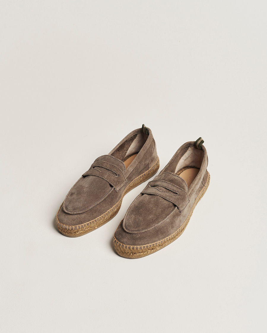 Uomini | Scarpe | Castañer | Nacho Casual Suede Loafers Topo