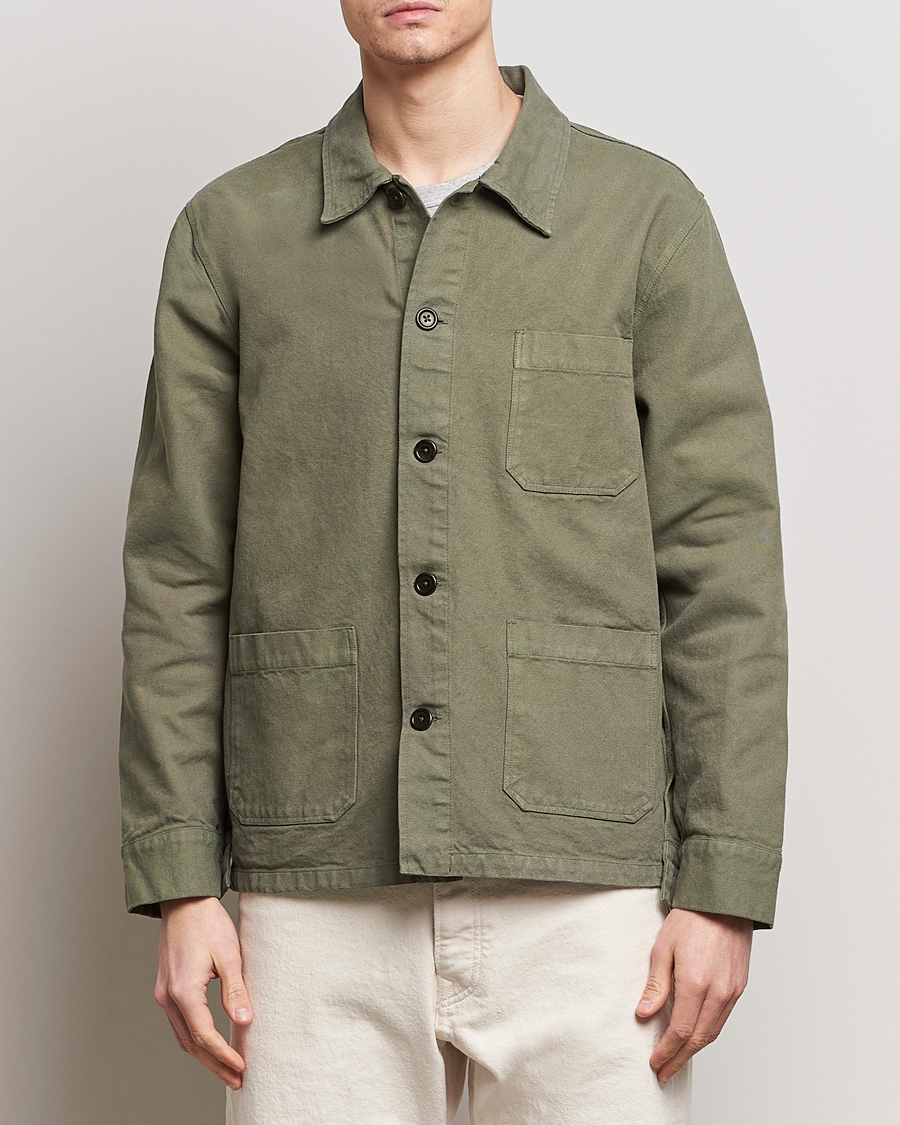 Uomini | Giacche a camicia | Colorful Standard | Organic Workwear Jacket Dusty Olive