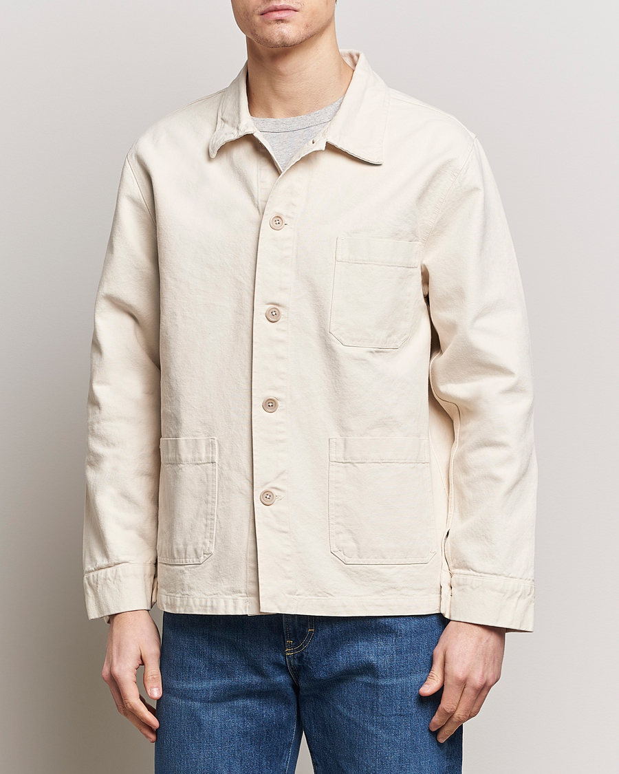 Uomini | An overshirt occasion | Colorful Standard | Organic Workwear Jacket Ivory White