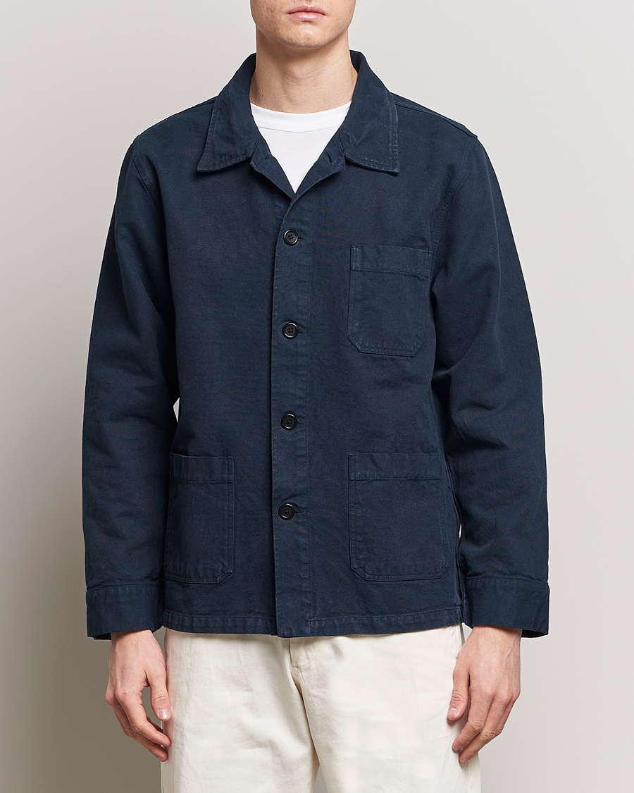 Uomini | An overshirt occasion | Colorful Standard | Organic Workwear Jacket Navy Blue