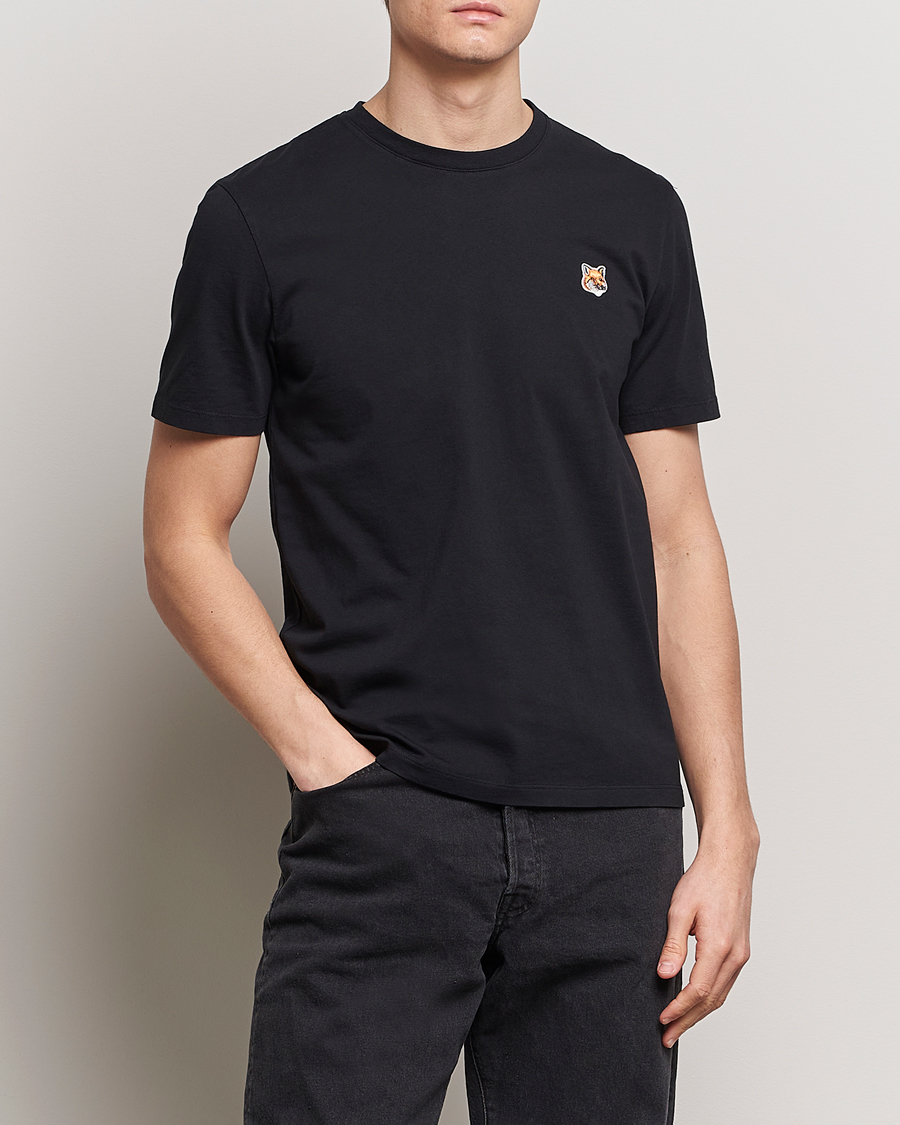 Uomini |  | Maison Kitsuné | Fox Head T-Shirt Black