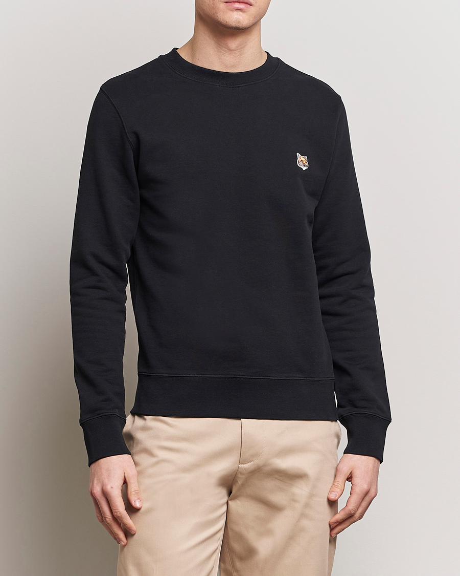 Uomini | Contemporary Creators | Maison Kitsuné | Fox Head Sweatshirt Black