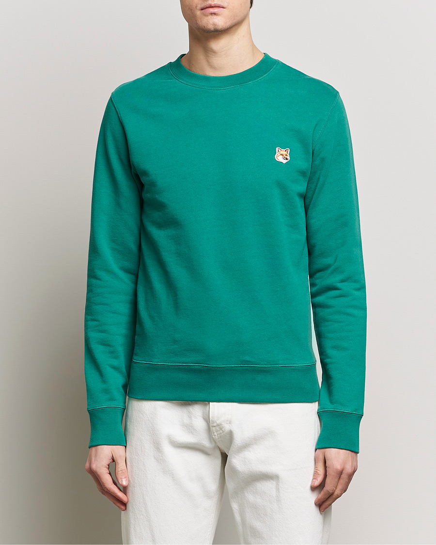 Uomini | Contemporary Creators | Maison Kitsuné | Fox Head Sweatshirt Pine Green