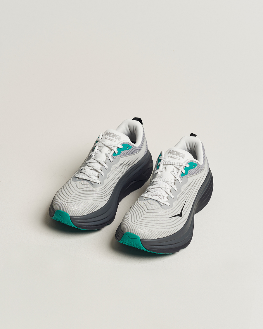 Uomini | Hoka Stealth/Tech Bondi 8 Harbor Mist/Black | Hoka | Stealth/Tech Bondi 8 Harbor Mist/Black