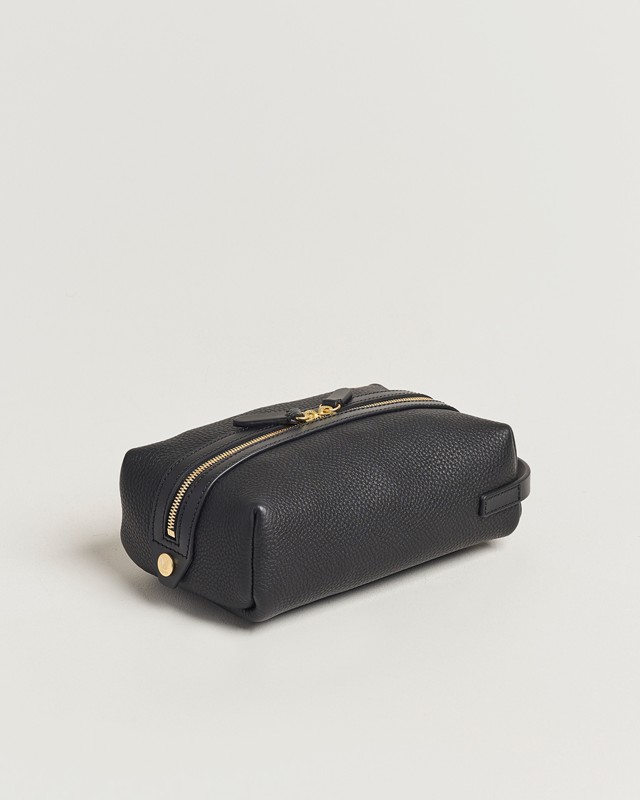 Uomini | Accessori | Mismo | Groom Pebbled Leather Washbag Black