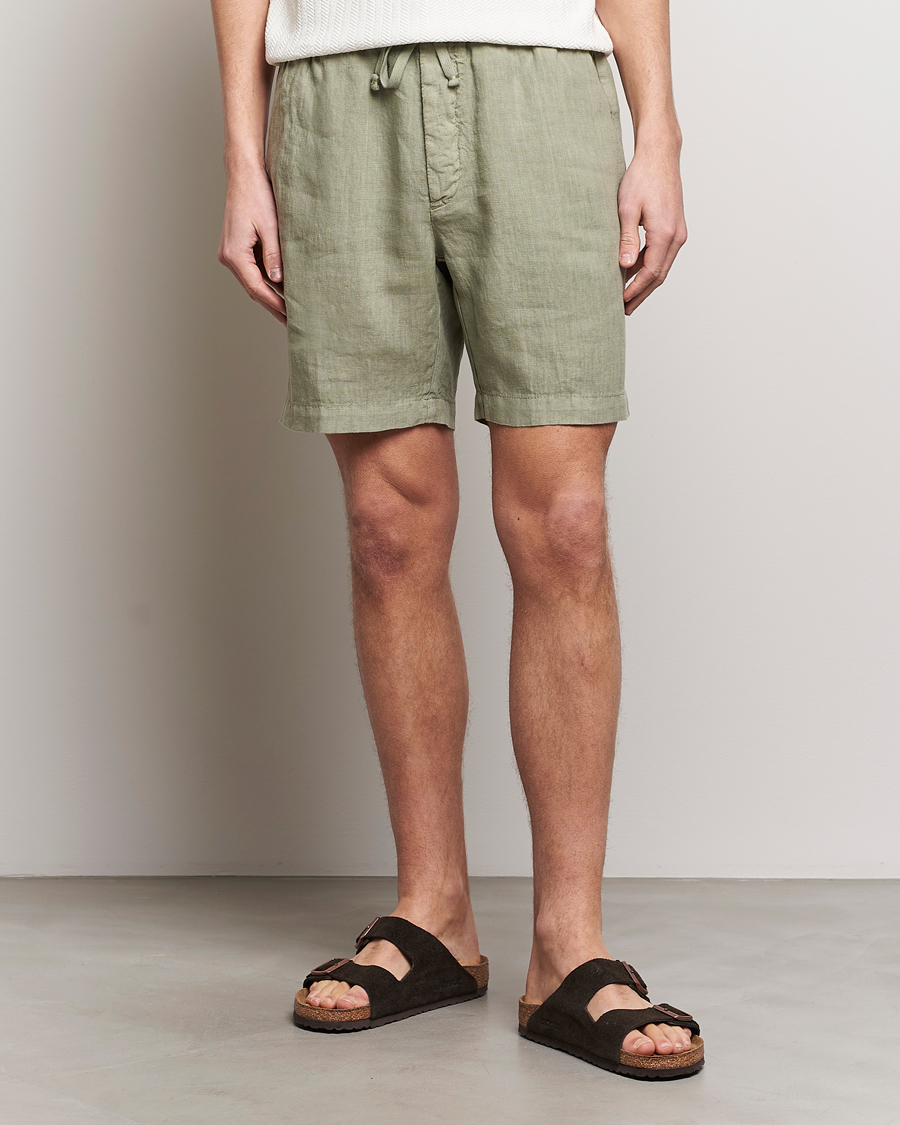 Uomini | Abbigliamento in saldo | Altea | Linen Drawstring Shorts Olive